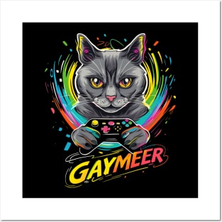 Cat LGBT Themed Parties Posters and Art